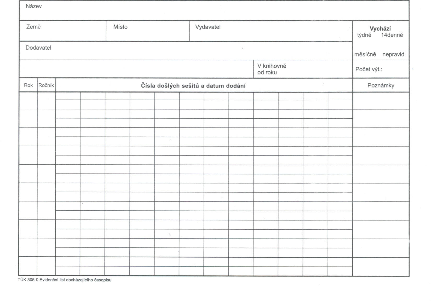 Tiskopisy pro knihovny