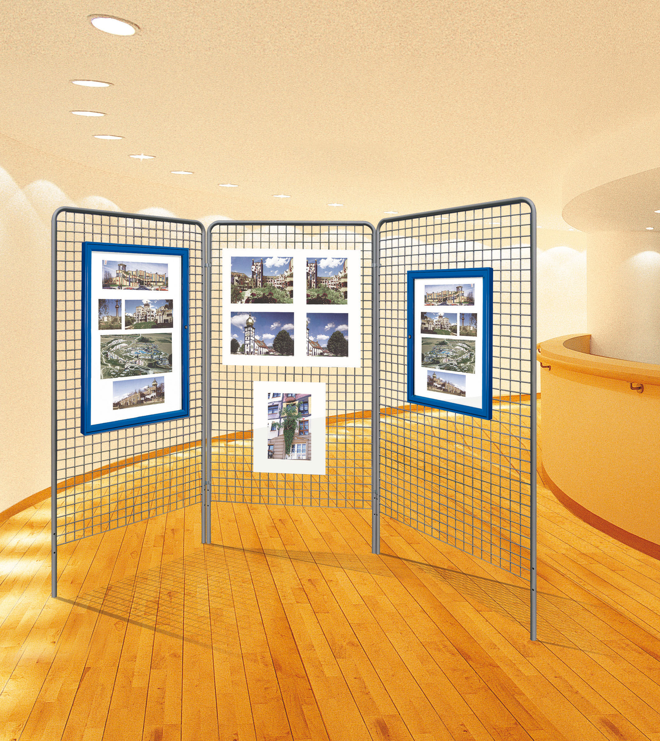 Výstavní mřížové stěny