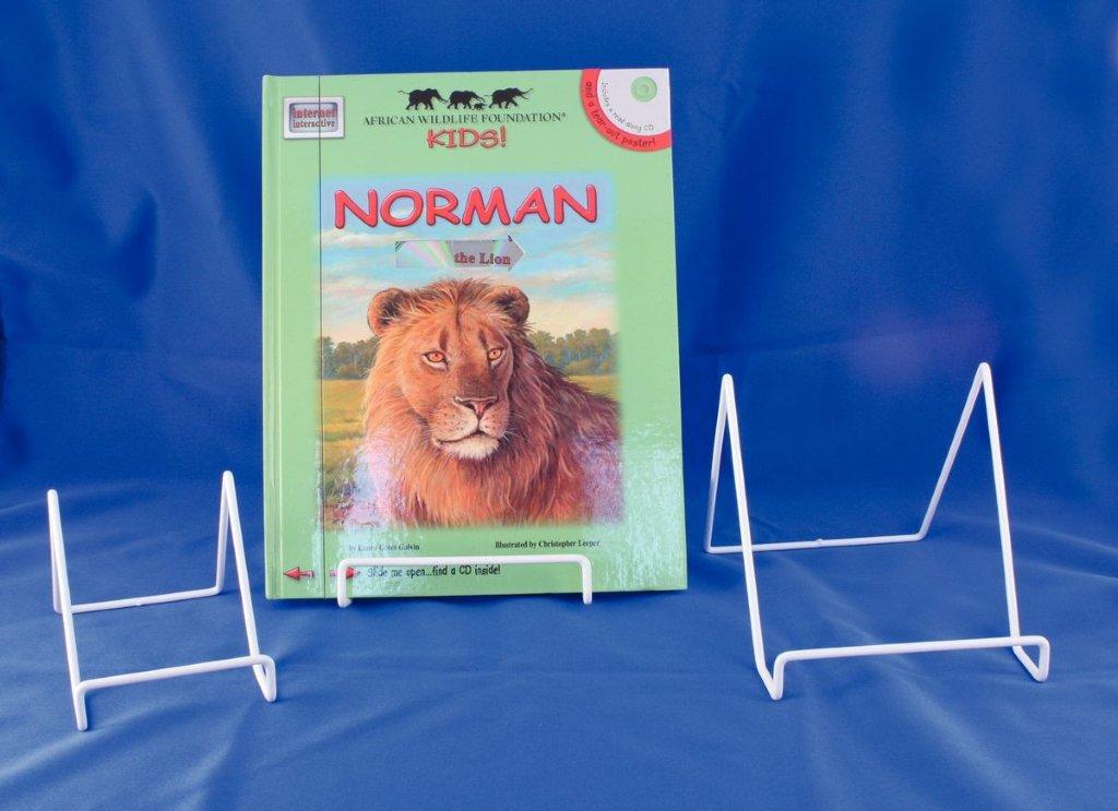 Drátěný stojánek na knihy