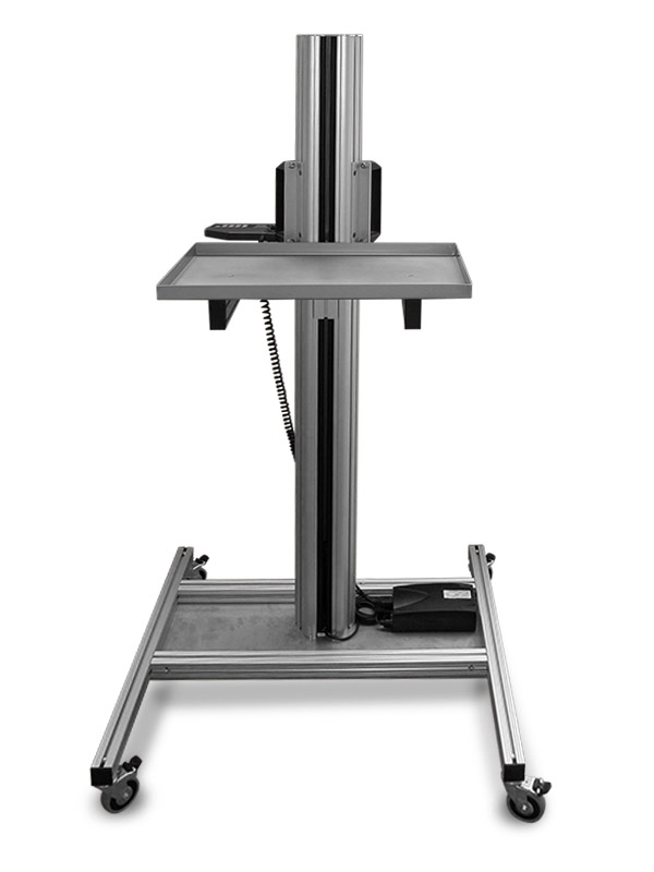 Mobilní, vertikálně nastavitelná plocha